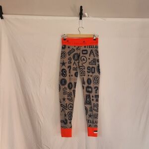 Adidas by Stella McCartney Stellasport Gray and Orange Leggings